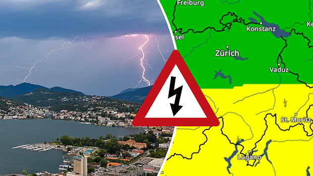 Besonders im Wallis und im Tessin steigt das Gewitterrisiko am Nachmittag deutlich an.