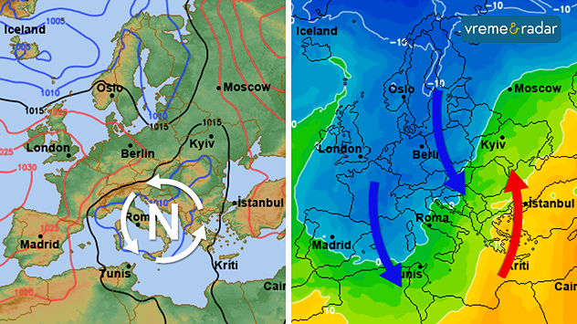 Ciklon i hladna vazdušna masa
