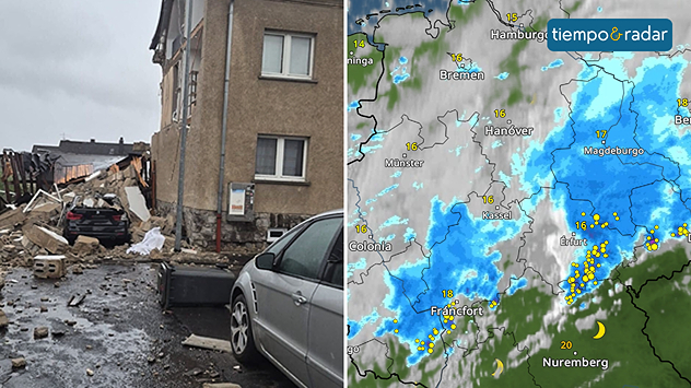Hay al menos cuatro casos en los que se sospecha que se trata de tornados, varios de los cuales parecen muy plausibles a juzgar por las imágenes publicadas en las redes sociales.