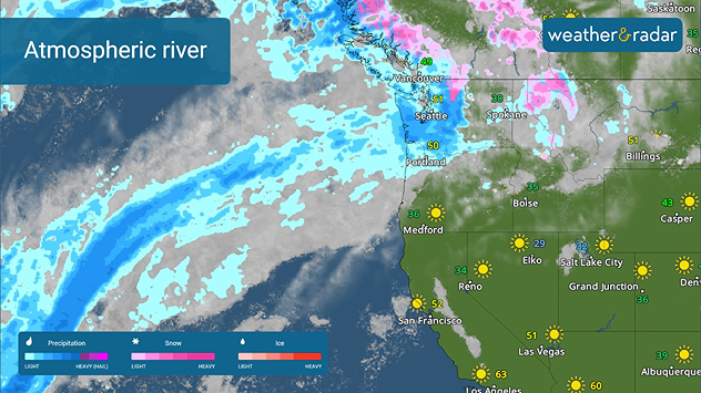An atmospheric river is impacting the PNW.