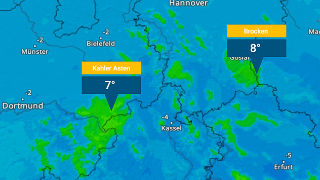 TemperaturRadar zeigt Inversion