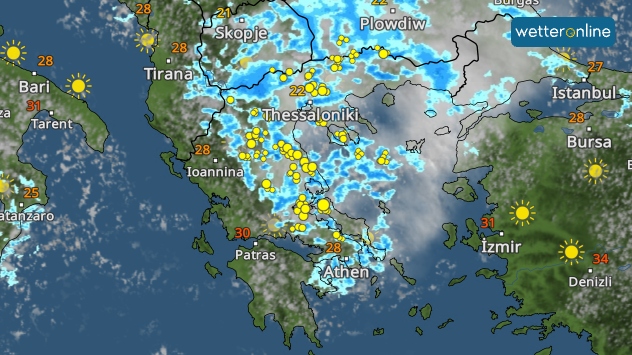 WetterRadar am Freitag