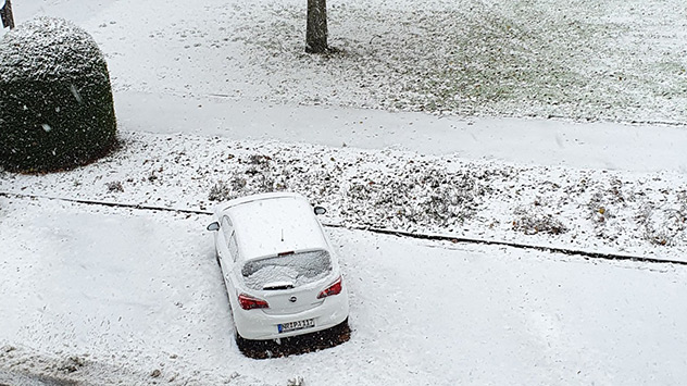 Schnee im Westerwald