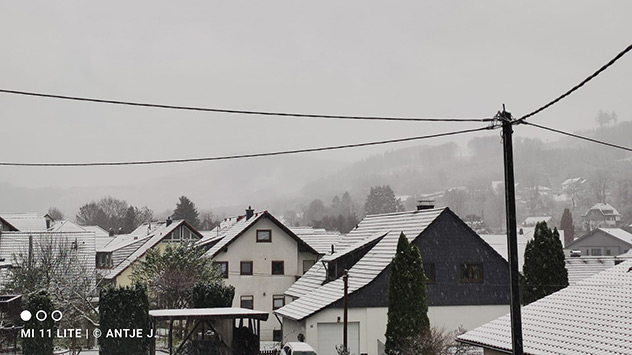 Schnee im Bergischen Land