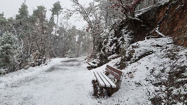 Schnee in Nordhessen