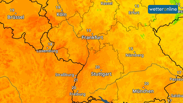 Am frühen Morgen liegen die Temperaturen schon bei 20 Grad.
