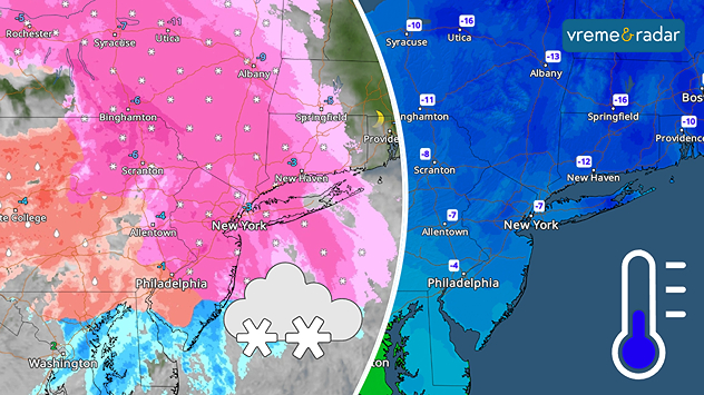 Zimska oluja severoistok SAD