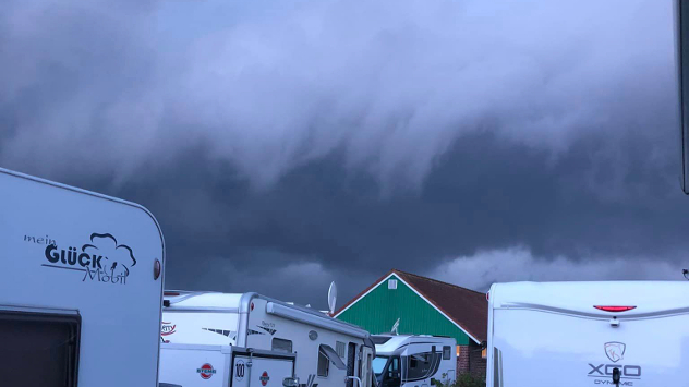 Böenwalze in Ostfreisland