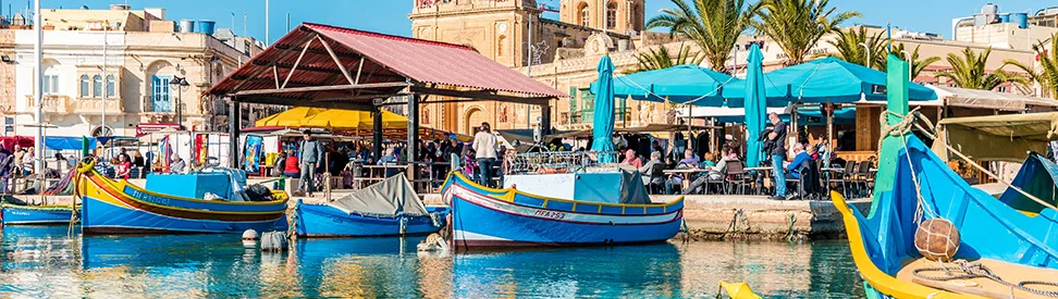 Der Hafen von Marsaxlokk gilt als Maltas wichtigster Fischerhafen.