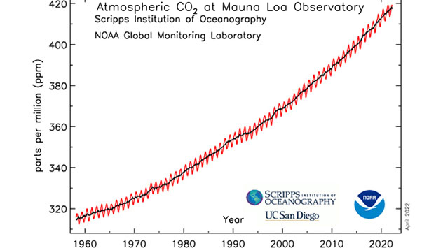 Besonders markant ist der Anstieg seit Mitte des vergangenen Jahrhunderts. 