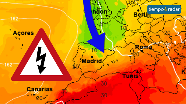 Una vaguada dejará tormentas en España.