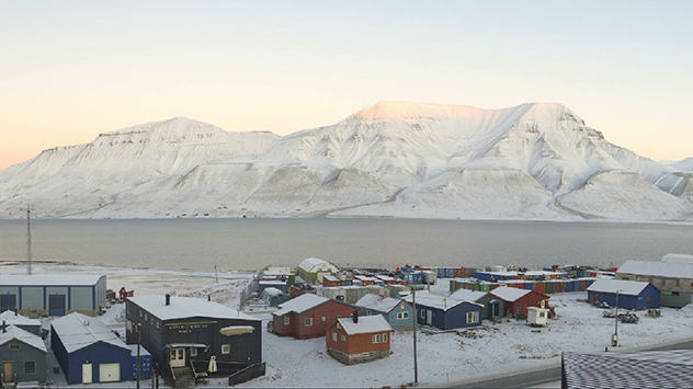 Sonnenuntergang auf Spitzbergen