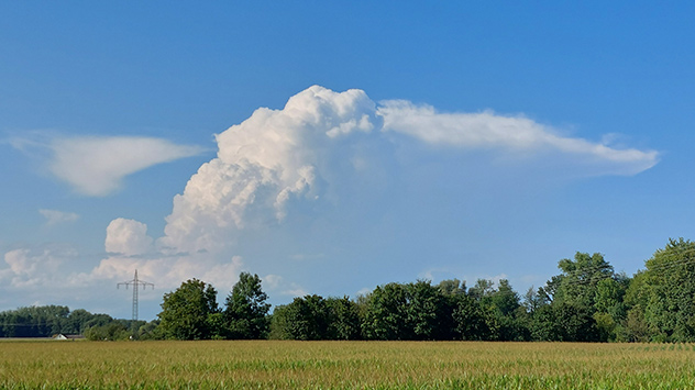 Entstehendes Hitzegewitter