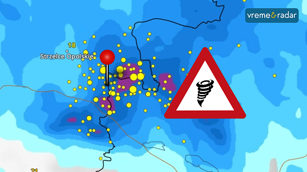 Oluja sa tornadom u Poljskoj