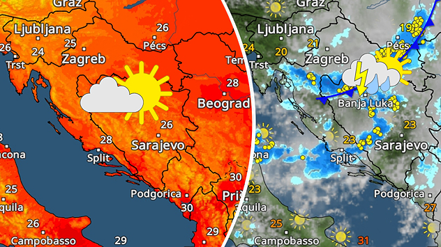 Sunčanije. Kišobran potreban za vikend?