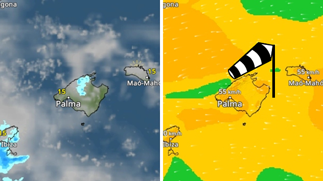 Auf der beliebten Ferieninsel Mallorca ist das Wetter deutlich schlechter als bei uns.