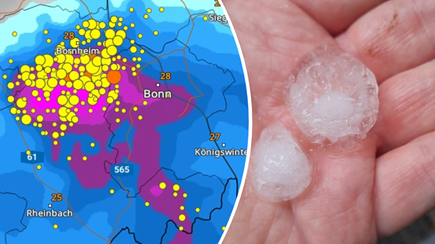 Hagelunwetter bei Bonn