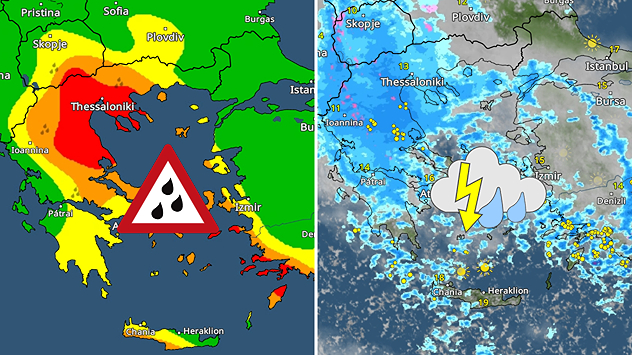 Ciklon i obilna kiša u Grčkoj
