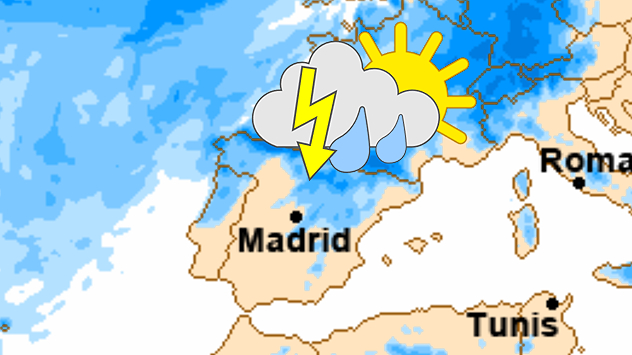 Los restos de aire frío sobre el noroeste y el norte peninsular segurán dejando inestabilidad en forma de chubascos y tormentas antes de que el calor vuelva pisando fuerte.