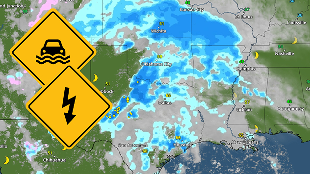 Es posible que se produzcan inundaciones y tormentas eléctricas en las llanuras del sur.