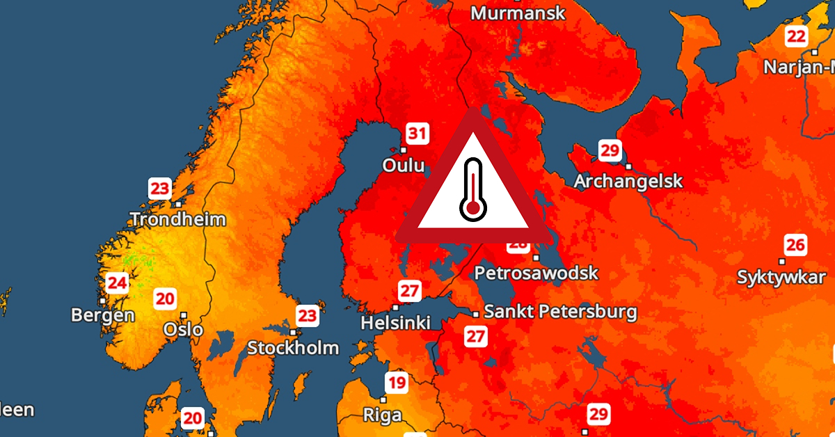Historische hittegolf in Finland: 21 dagen met 30 graden