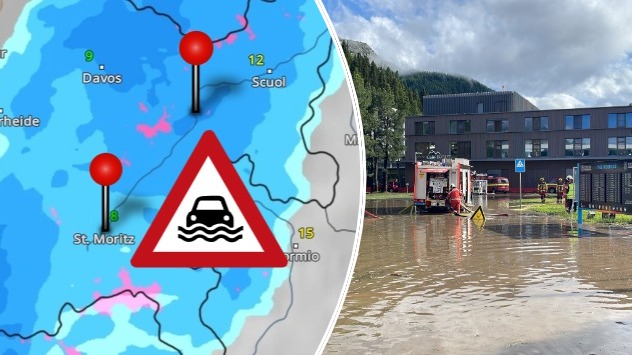 Hochwasser St. Moritz