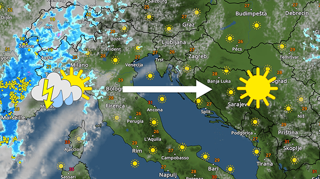 Sunčano i toplije. Putuje nova promjena