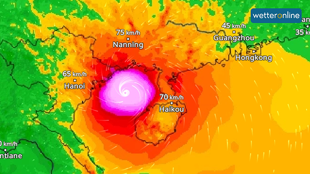 Taifun YAGI im WindRadar