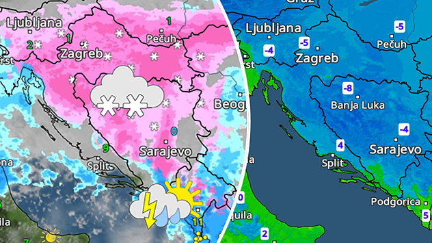 Snijeg na kopnu. Onda suho, prije južine
