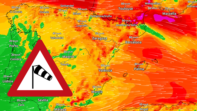 En muchos puntos se superarán los 90 kilómetros por hora con facilidad. Incluso podrían alcanzarse los 100 km/h en sectores montañosos.