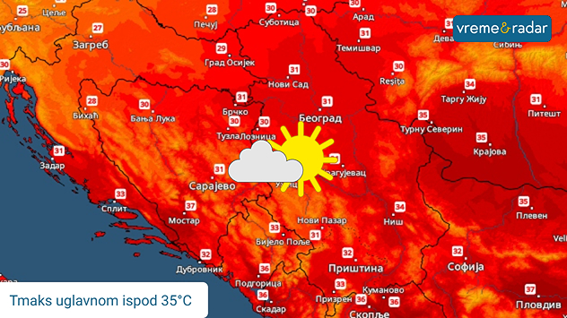 Temperatura u nedelju