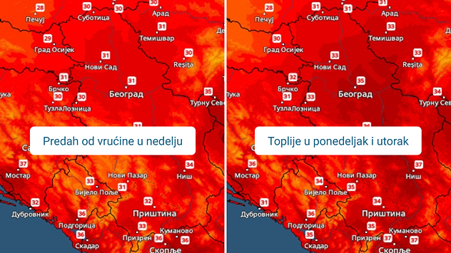 Temperatura narednih dana