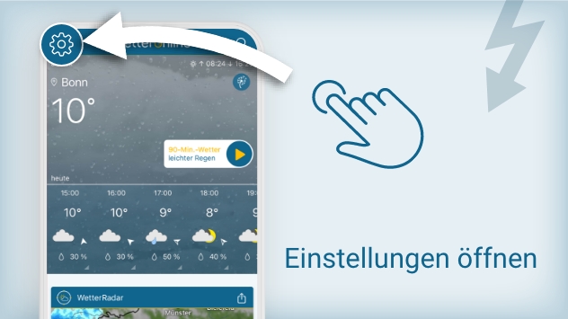 Einstellungen öffnen