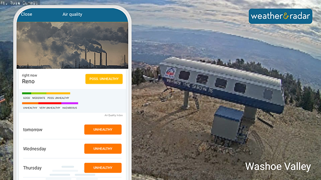 Lower air quality and visibility are a concern throughout the Reno area.