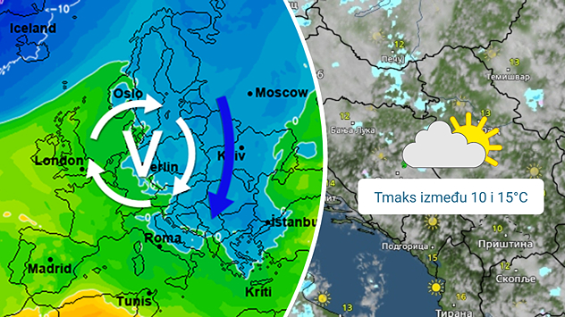 Promenljivo oblačno i relativno sveže