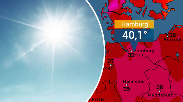 Am 20. Juli wurde in Hamburg-Neuwiedenthal ein neuer Stationsrekord von 40,1 Grad festgehalten.