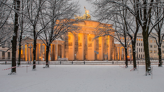 Ein seltenes Bild: In Berlin ist ein Rückgang von 47 mittleren Schneetagen auf 25 zu verzeichnen. 