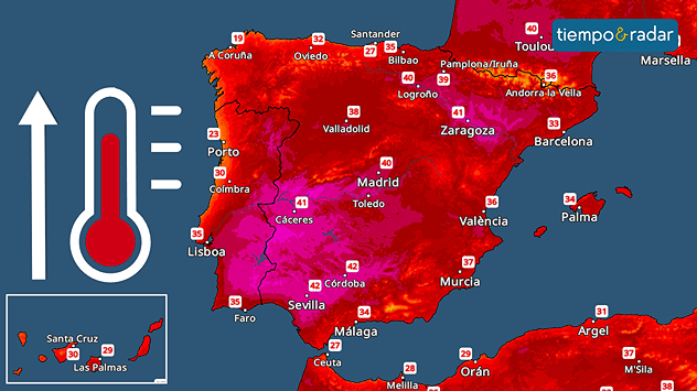 España se encuentra bajo un nuevo episodio de calor. Una dorsal anticiclónica muy potente marcará la situación los próximos días.
