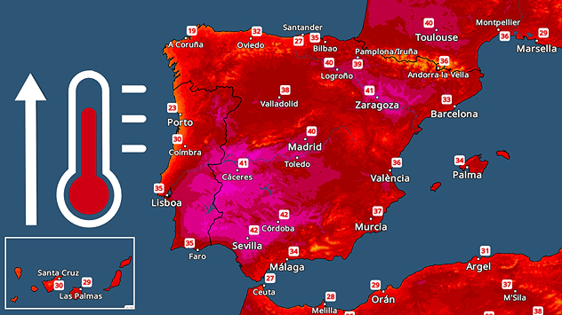 España se encuentra bajo un nuevo episodio de calor. Una dorsal anticiclónica muy potente marcará la situación los próximos días.