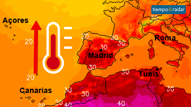 La temperatura máxima subirá, con anomalías más elevadas todo el mes. 