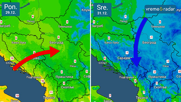 Malo toplije, pa hladnije