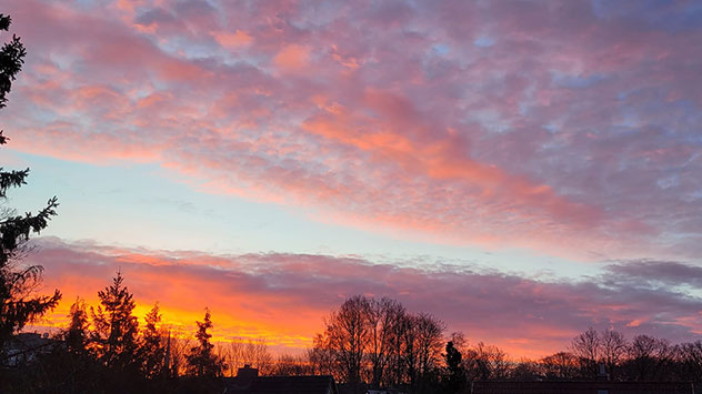 © Carola Hintz via WetterMelder Deutschland Pastellfarben am Morgenhimmel in Norderstedt