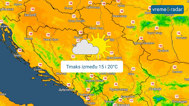 Suvo i toplo u sredu