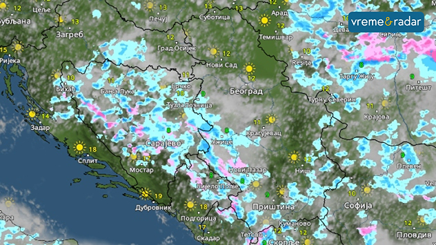 Ponegde kiša ili pljusak
