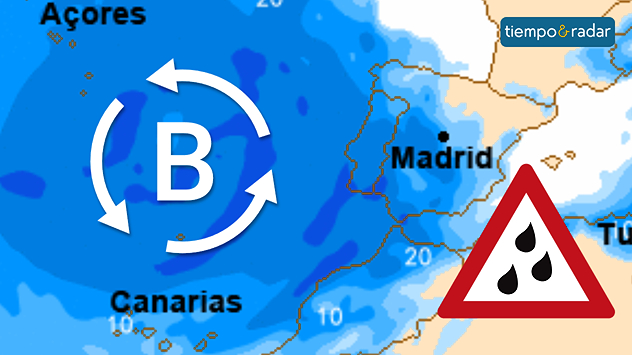 La borrasca descargará con mayor incidencia en las islas Canarias. 