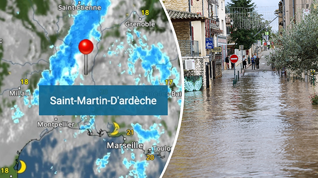 Besonders schwer hat es die Verwaltungsregion Ardèche südlich von Lyon getroffen.