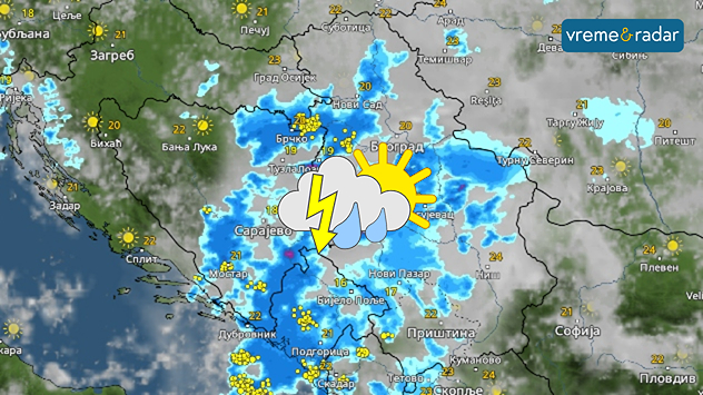 Oblaci i padavine u četvrtak