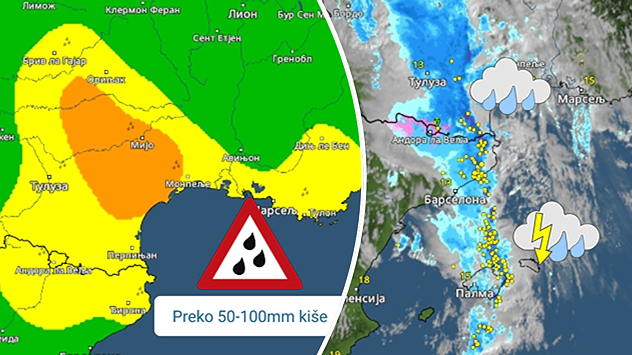 Nestabilno vreme na zapadu Mediterana