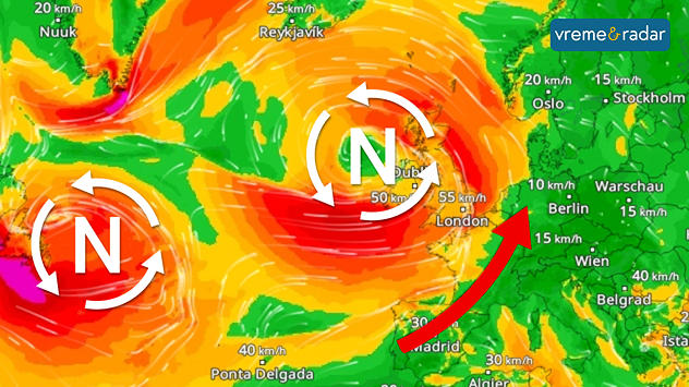 Jaki vetrovi na Atlantiku