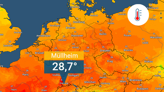 Spitzenwerte im TemperaturRadar
